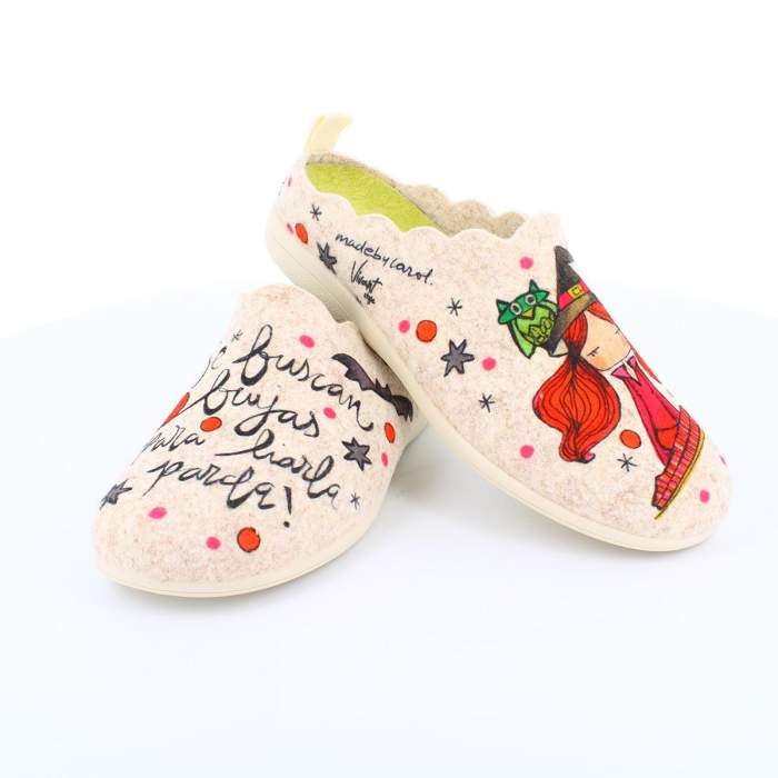 zapatillas de casa para mujer de fieltro