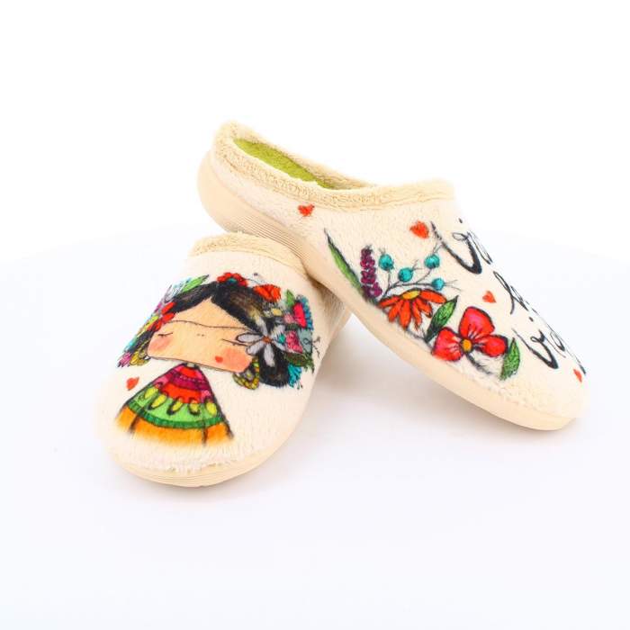Tienda online de zapatillas de estar por casa color beige
