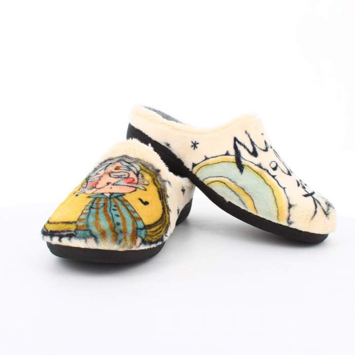 tienda de zapatillas de estar por casa beige para abuelos