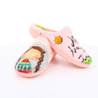 Zapatilla de Casa "Hoy toca hacer la india" Everest Rosa 2