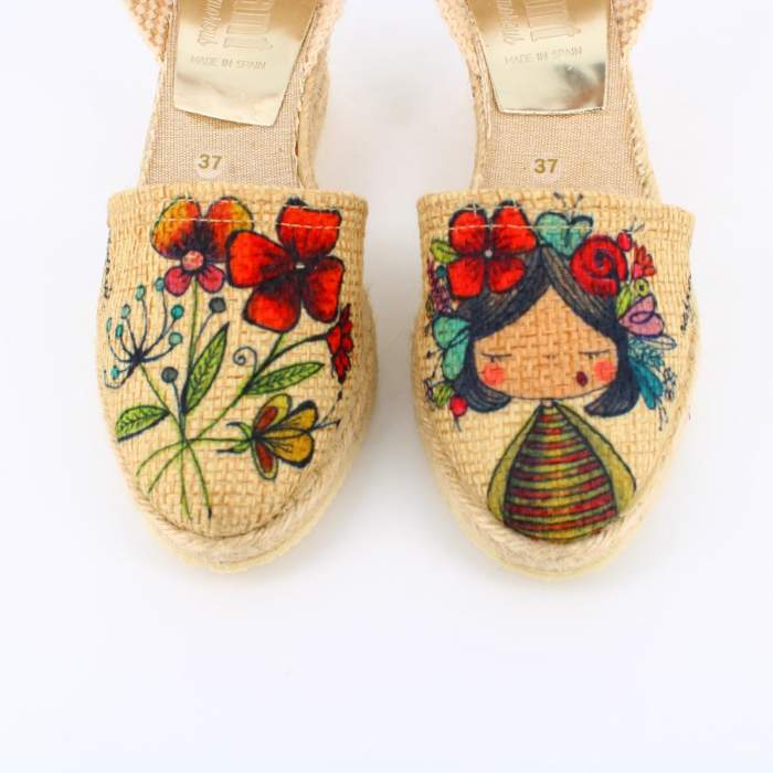 Cuñas con diseño flores de madebycarol por vivant