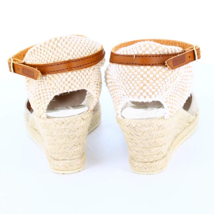 Comprar Sandalias de yute para mujeres modelo LIZARD color arena cuña de yute arena beig
