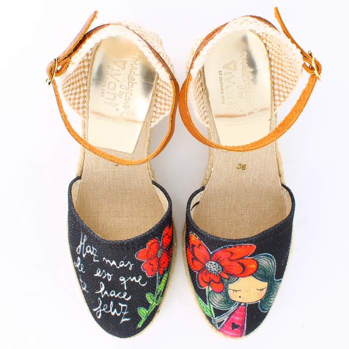 cuñas de esparto con mensajes positivos vivant