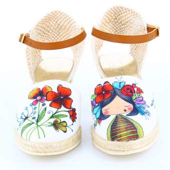 cuñas de esparto mujer con plataforma