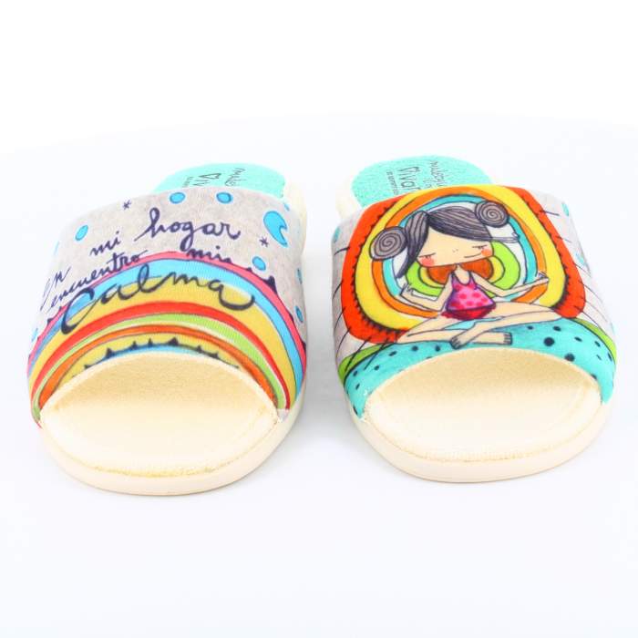 Tienda online Zapatillas de Casa Mujer Bahía Calma Gris