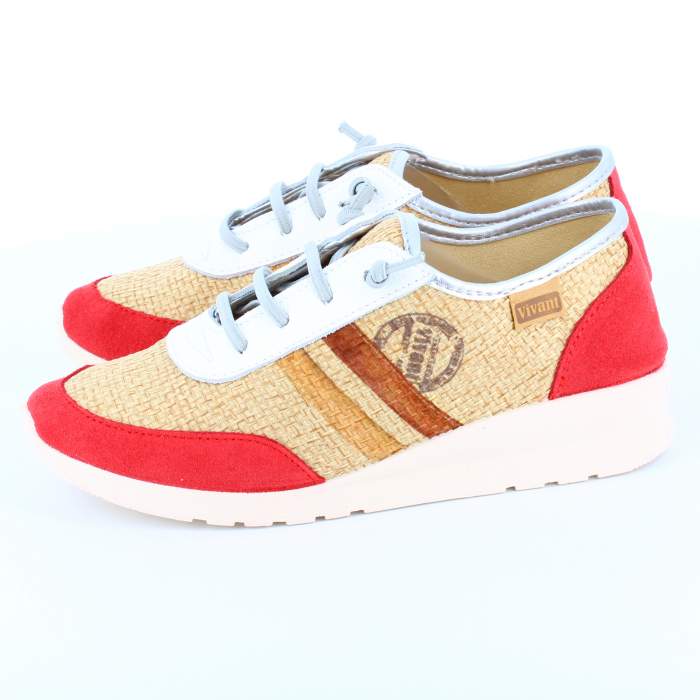 Tienda online de Sneakers para mujer de piel cuero rojo burdeos y marrón Tienda online de Sneakers para mujer de piel cuero rojo burdeos y marrón