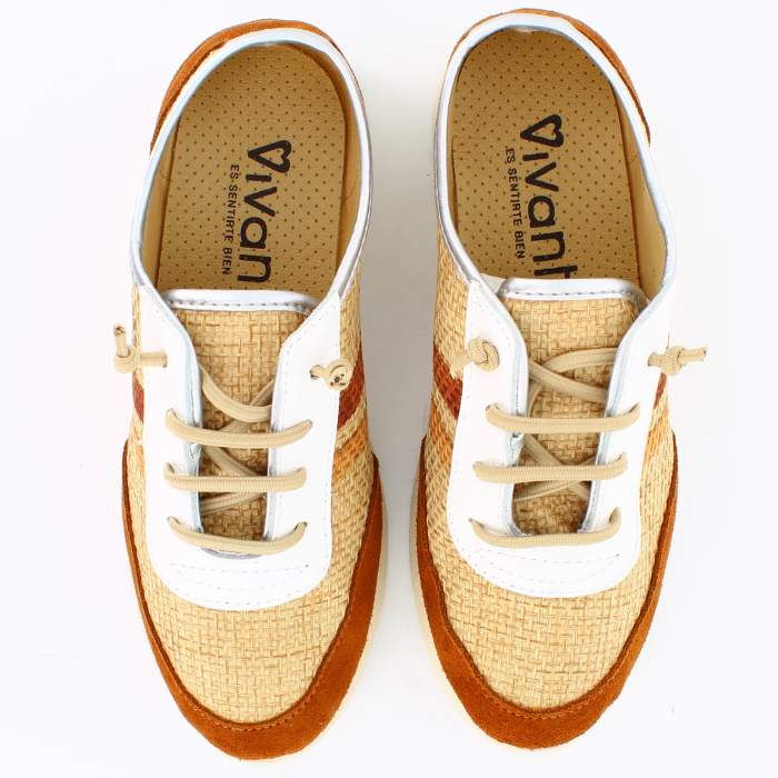 sneaker para mujer de piel cuero