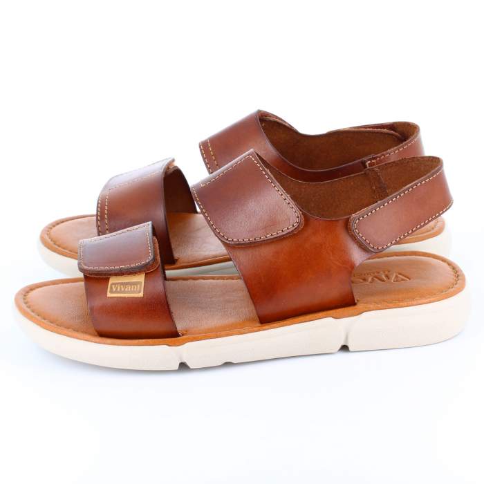 comprar sandalias para hombre en cuero con suela anti-deslizante