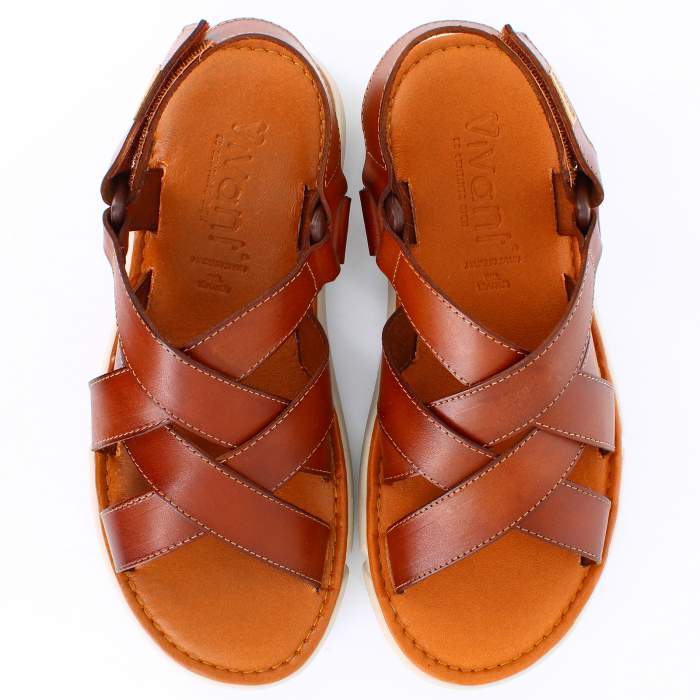 sandalias con plantilla de piel para hombre