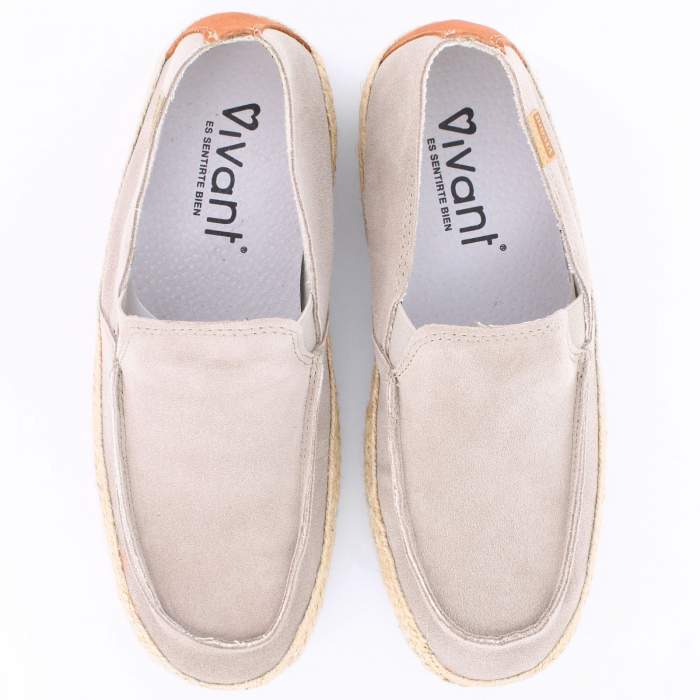 mocasines para caballero en color beige