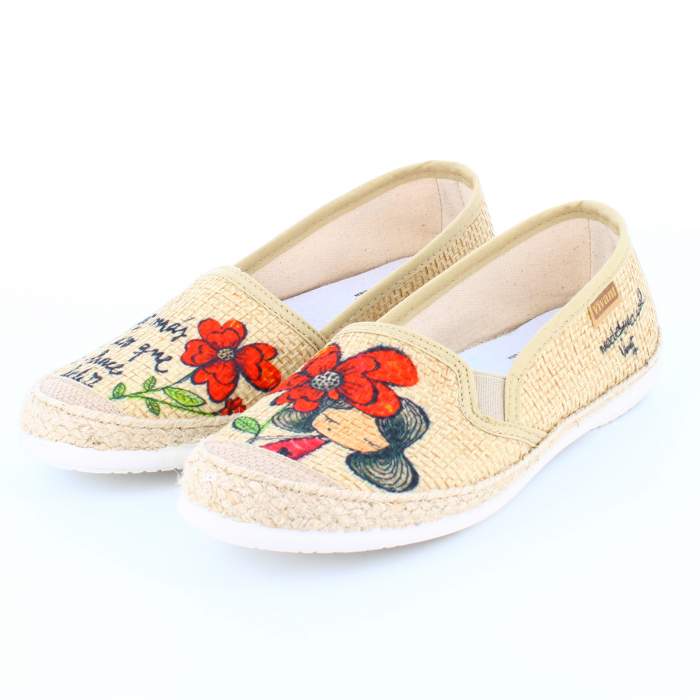 comprar alpargatas beige natural para mujer