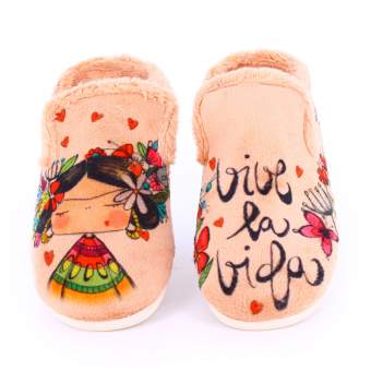 Zapatilla de Casa "Vive la...