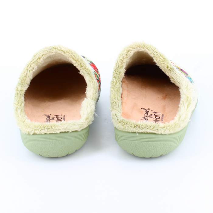 Vista trasera de estas slippers para mujer con el mensaje ¡Porque tú eres única!