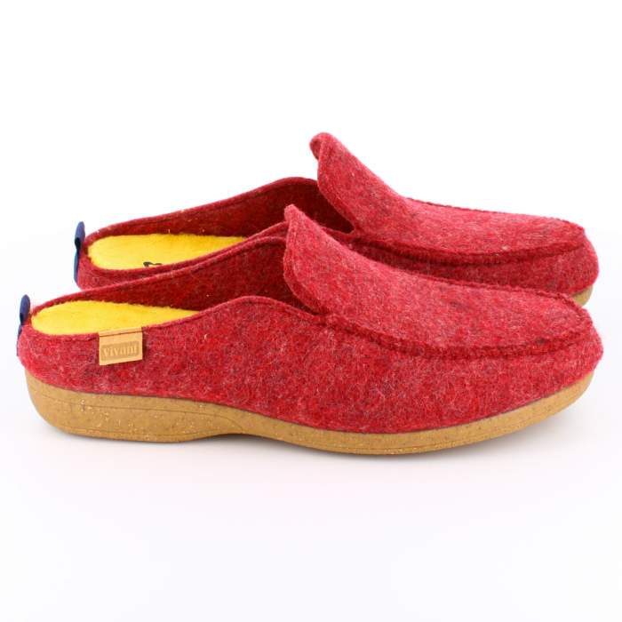 comprar zapatillas de estar por casa el fieltro rojo burdeos para caballero