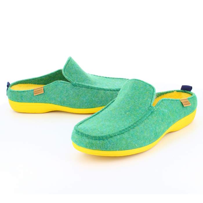 Zapatillas Slippers de hombre en color verde kaki