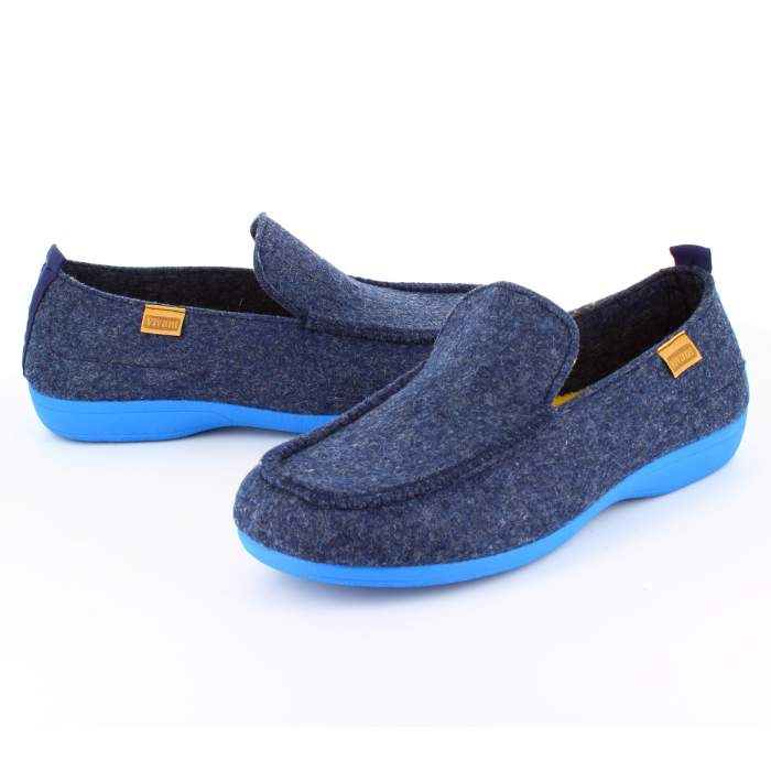 zapatillas de estar por casa en color azul para hombre