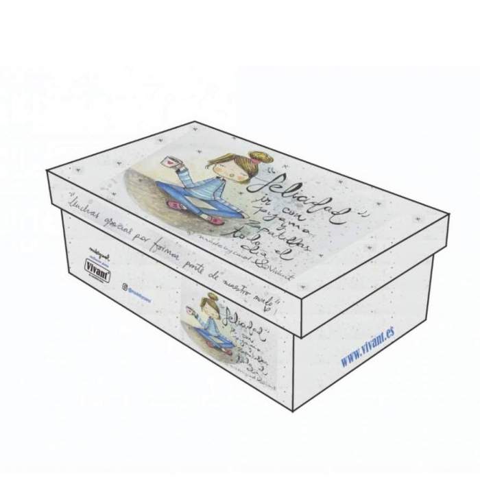 Caja con ilustraciones de Madebycarol