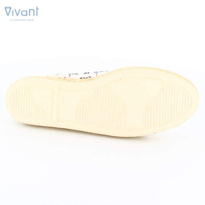 Suela de goma de las bambas blancas para mujer