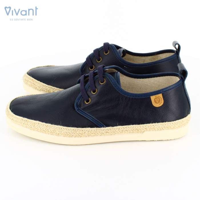 lateral de Zapatos Blucher Hombre Amberes Marino