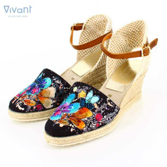 tienda online para comprar cuñas de color negro para mujer