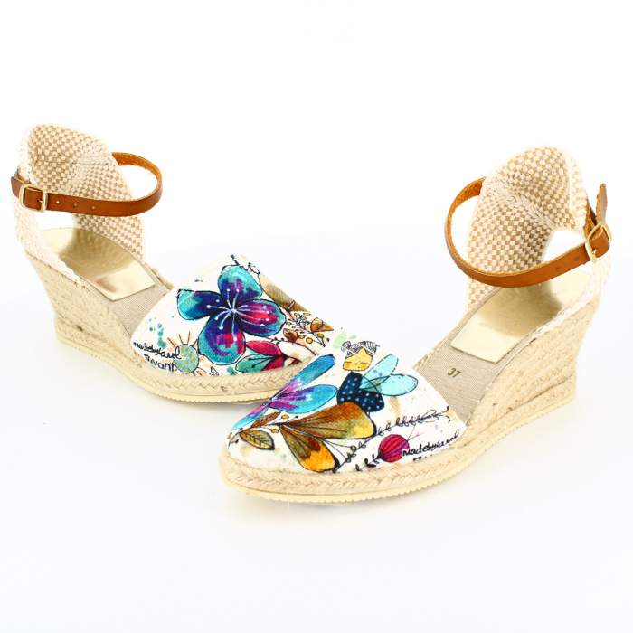 sandalias cuña yute esparto para mujer señora comprar en tienda online