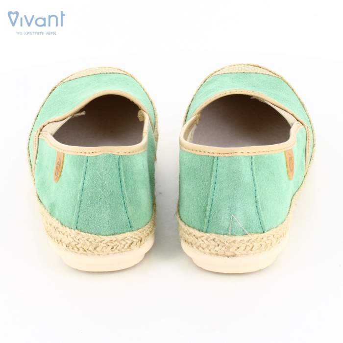 vista trasera de las alpargatas para mujer