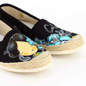Alpargatas Mujer MadebyCarol "Calma" Negro 2