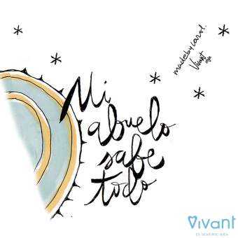 Zapatilla de Casa "Mi abuelo sabe todo" Everest Beig 2