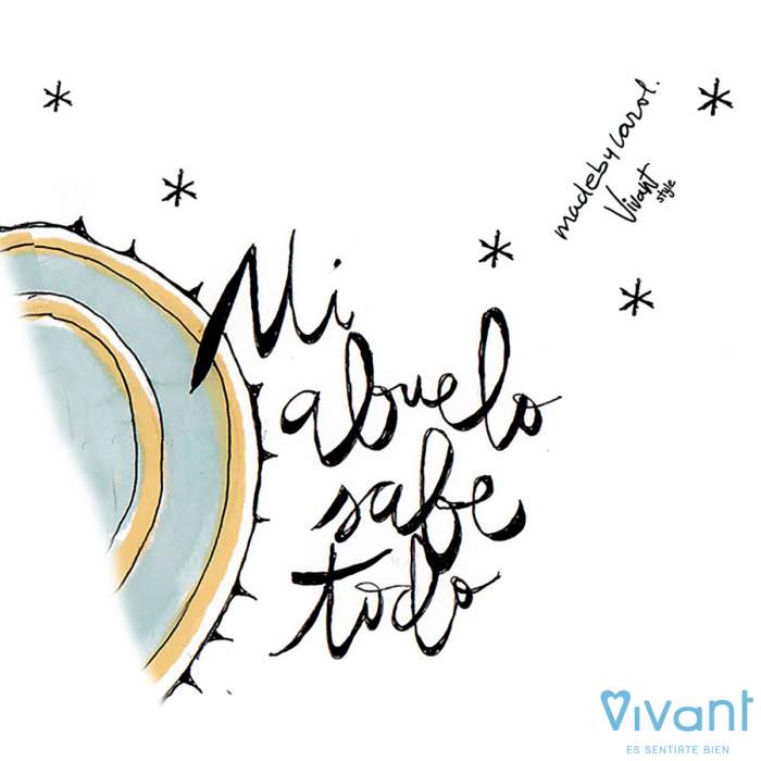 Zapatilla de Casa "Mi abuelo sabe...