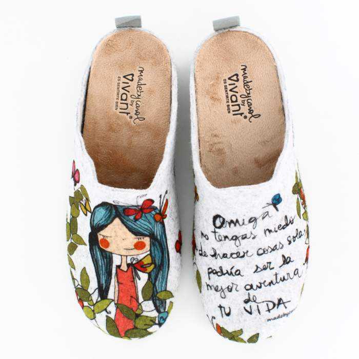 Zapatillas de Casa "Amiga no tengas...
