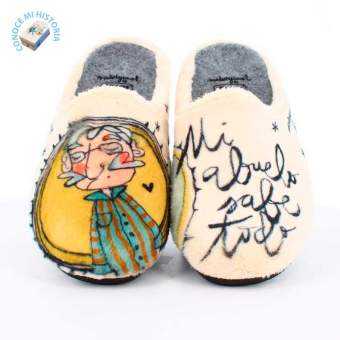 Zapatilla de Casa "Mi abuelo sabe todo" Everest Beig