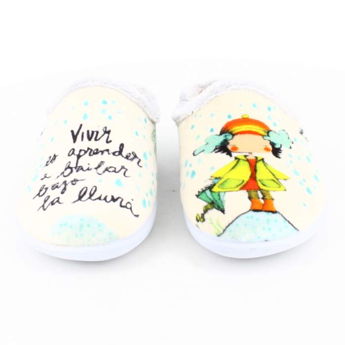 Zapatillas de Casa "Vivir es aprender...