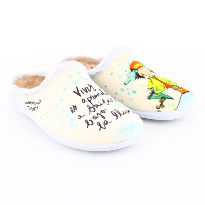 Zapatillas de Casa "Vivir es aprender...