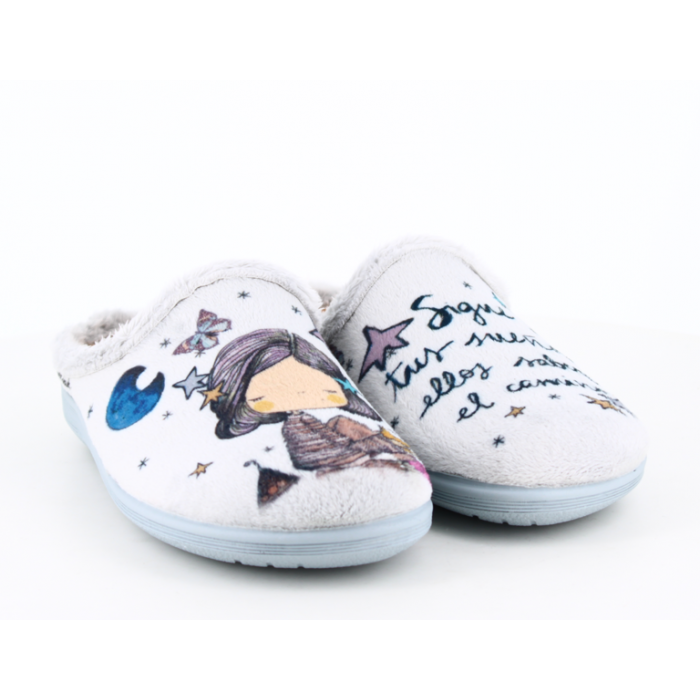 Zapatilla de Casa "Sigue tus sueños... Zapatilla de Casa "Sigue tus sueños...