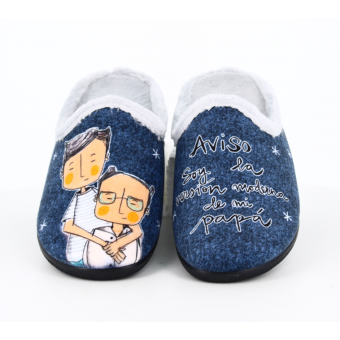 Zapatilla de Casa "Aviso...