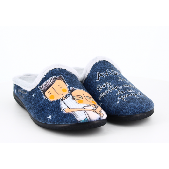 Zapatilla de Casa "Aviso soy la...