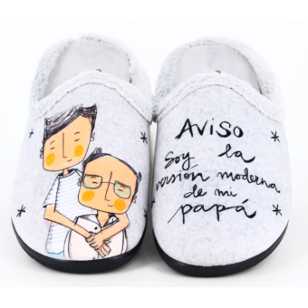Zapatilla de Casa "Aviso...
