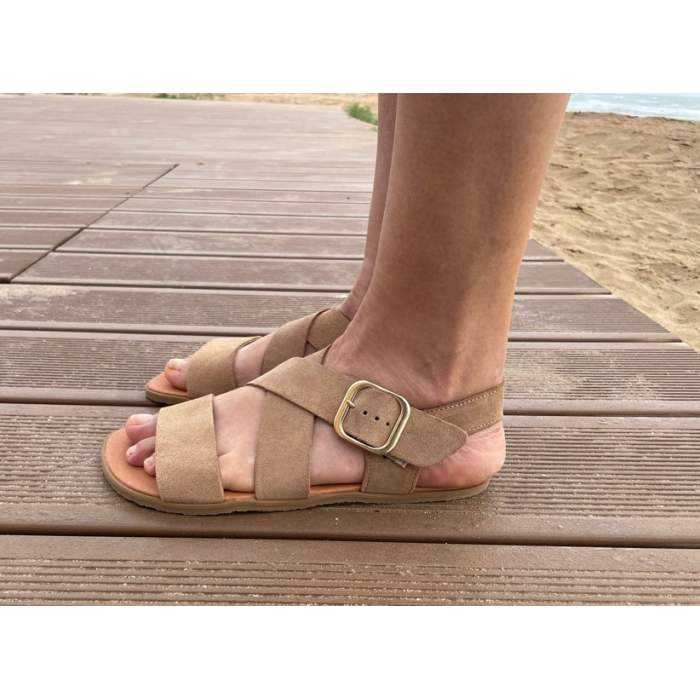 Sandalias Barefoot Mujer en Serraje... Sandalias Barefoot Mujer en Serraje...