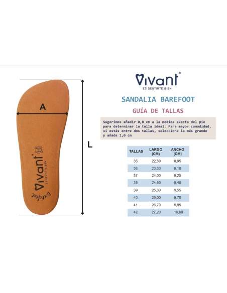 Sandalias Barefoot Mujer en Piel Rustic Kaki | Modelo Aria 9101 – Vivant