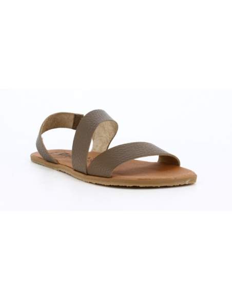 Sandalias Barefoot Mujer en Piel Rustic Kaki | Modelo Aria 9101 – Vivant