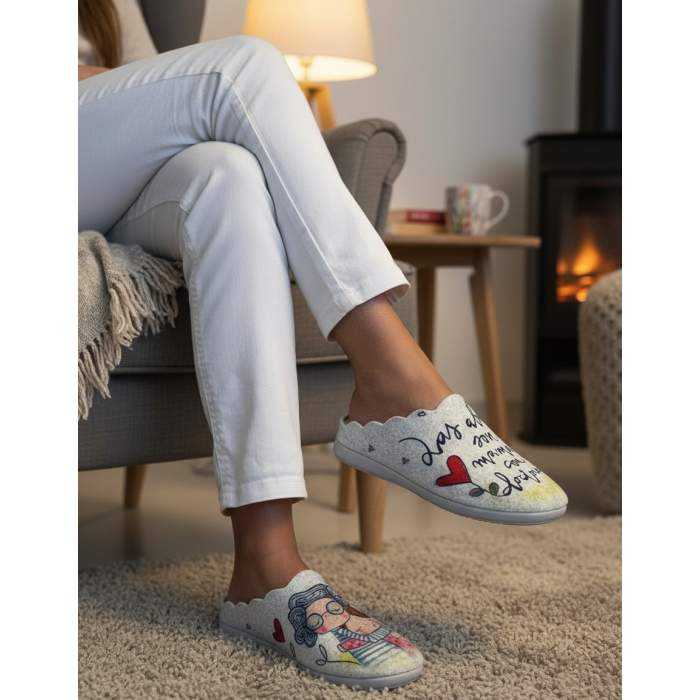 Zapatilla de Casa "Las abuelas son...