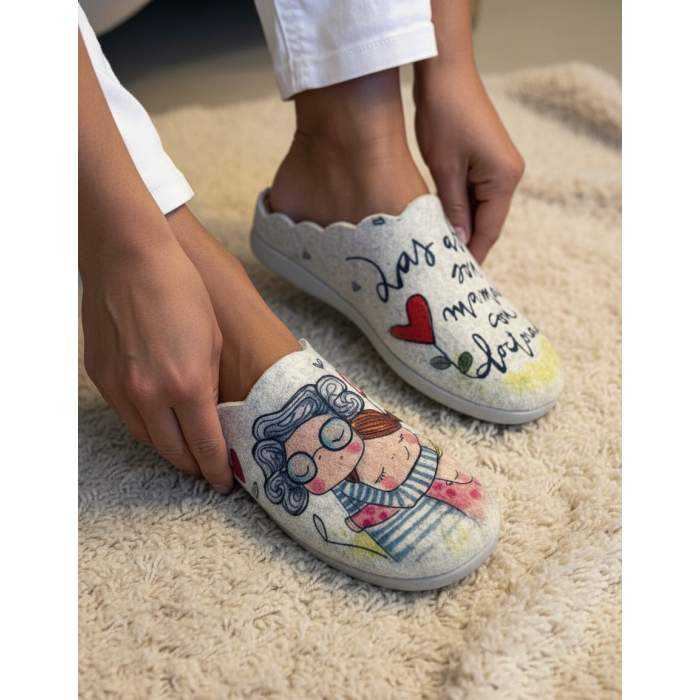 Zapatilla de Casa "Las abuelas son...