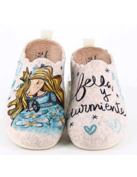 💙 Zapatillas de estar por casa “Bella y durmiente” – Magia, ternura y descanso de princesa|Vivant