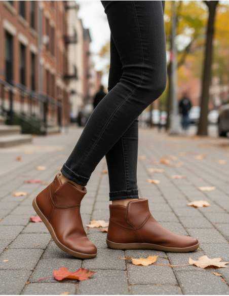 🟤 Botín Barefoot Mujer Nova 2750 Piel Negra – Vivant Calidez, libertad y movimiento natural