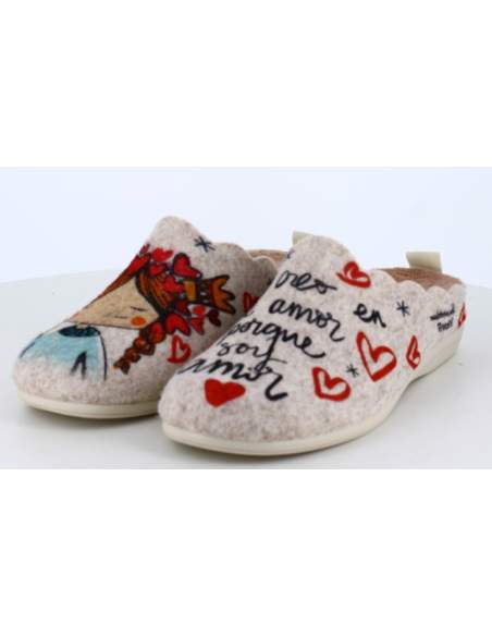 ❤️ Zapatillas de estar por casa “Yo creo en el amor porque soy amor” – Calidez, ternura y energía bonita | Vivant