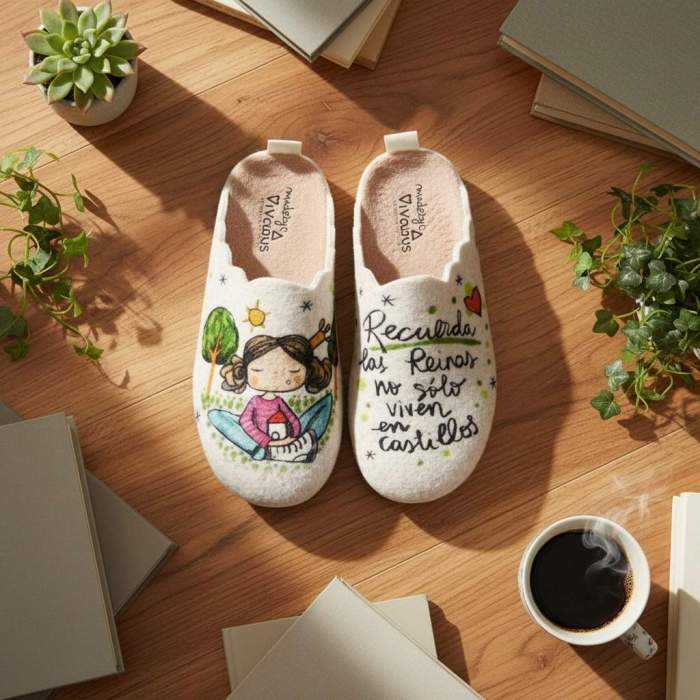 👑 Zapatillas mujer fieltro beige... 👑 Zapatillas mujer fieltro beige...