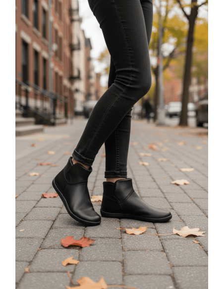 🟤 Botín Barefoot Mujer Nova 2750 Piel Negra – Vivant Calidez, libertad y movimiento natural