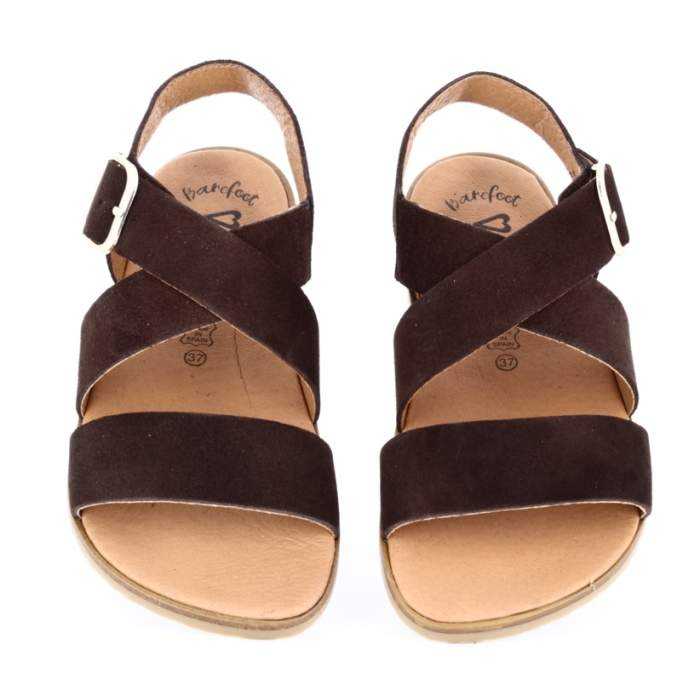 Sandalias Barefoot Mujer en Serraje...