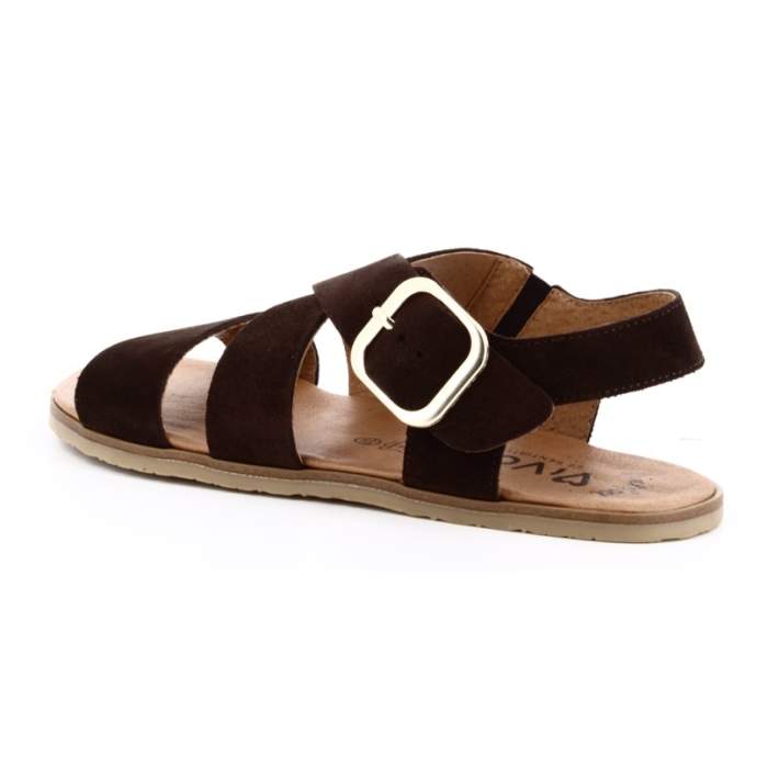 Sandalias Barefoot Mujer en Serraje...