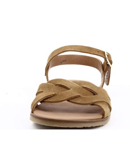 Sandalias Barefoot Mujer en Serraje Cuero | Modelo Onix – Vivant